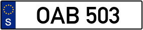 Trailer License Plate